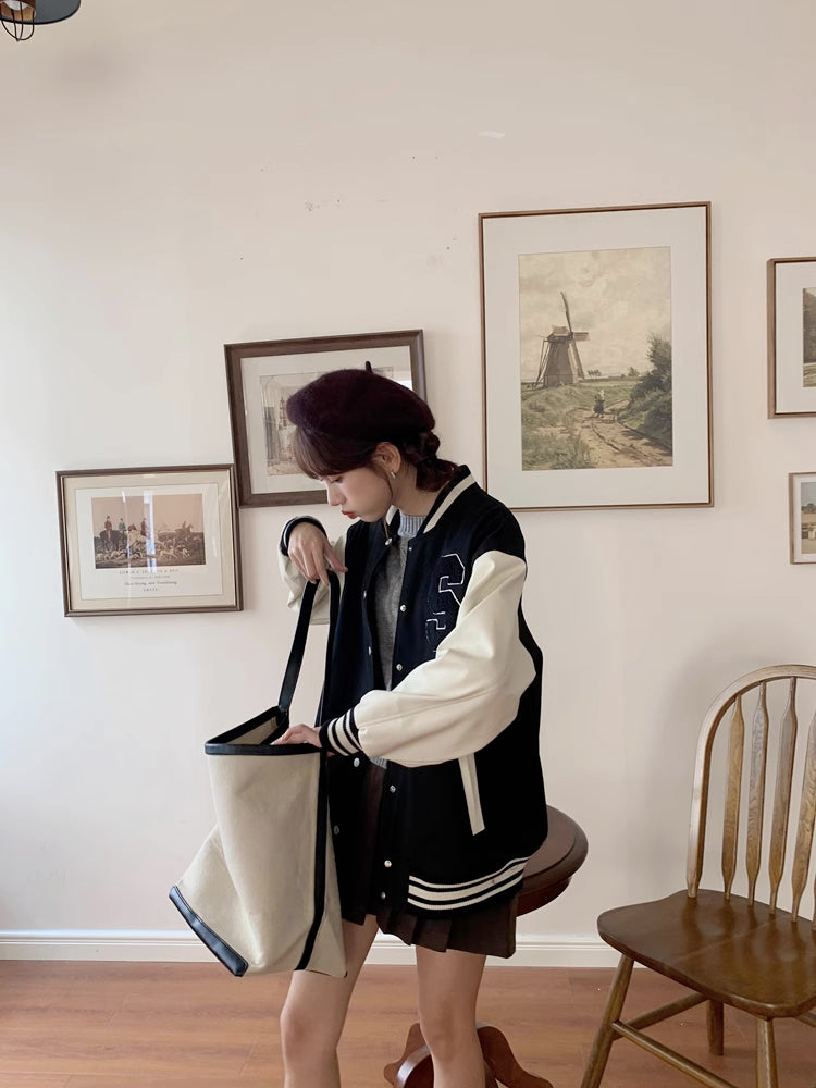 Letterman Baseball Jacket (2 Colors)