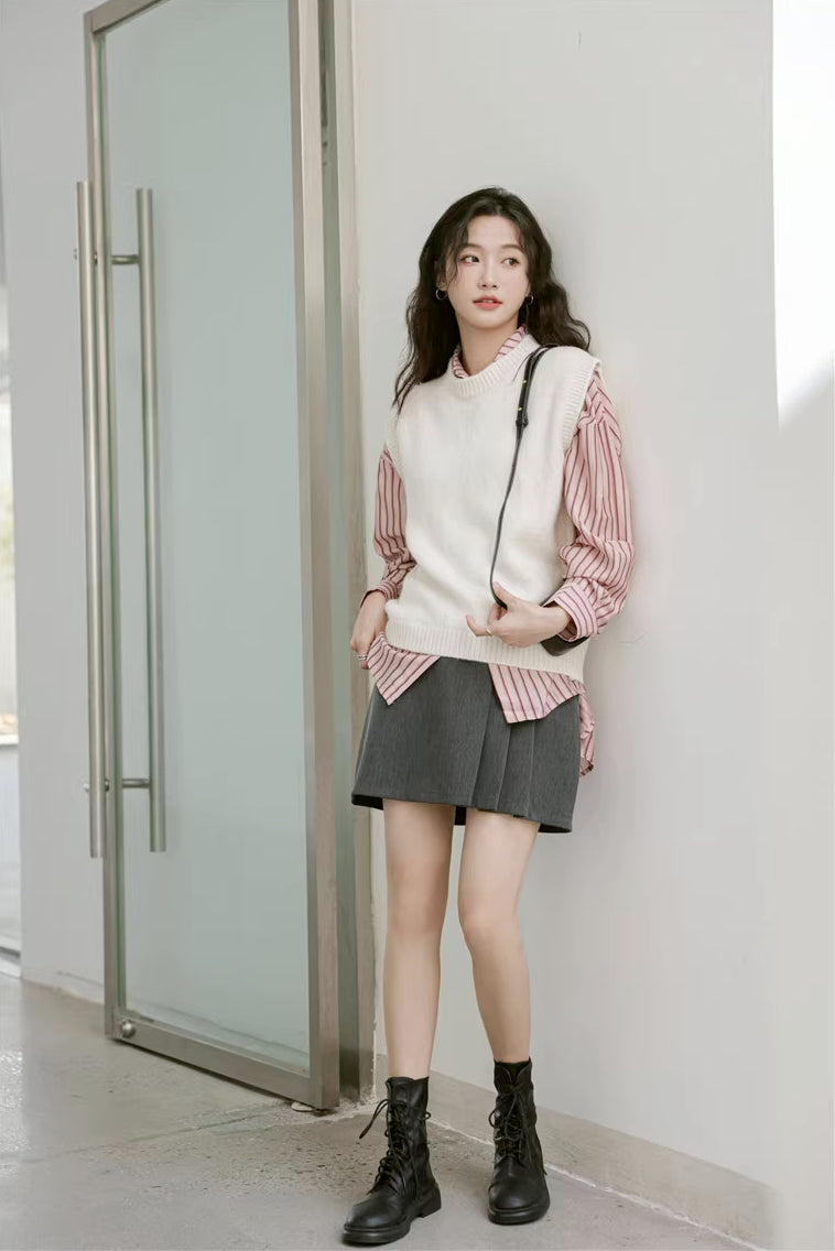Basic Stripe Button Down Shirt (3 Colors)
