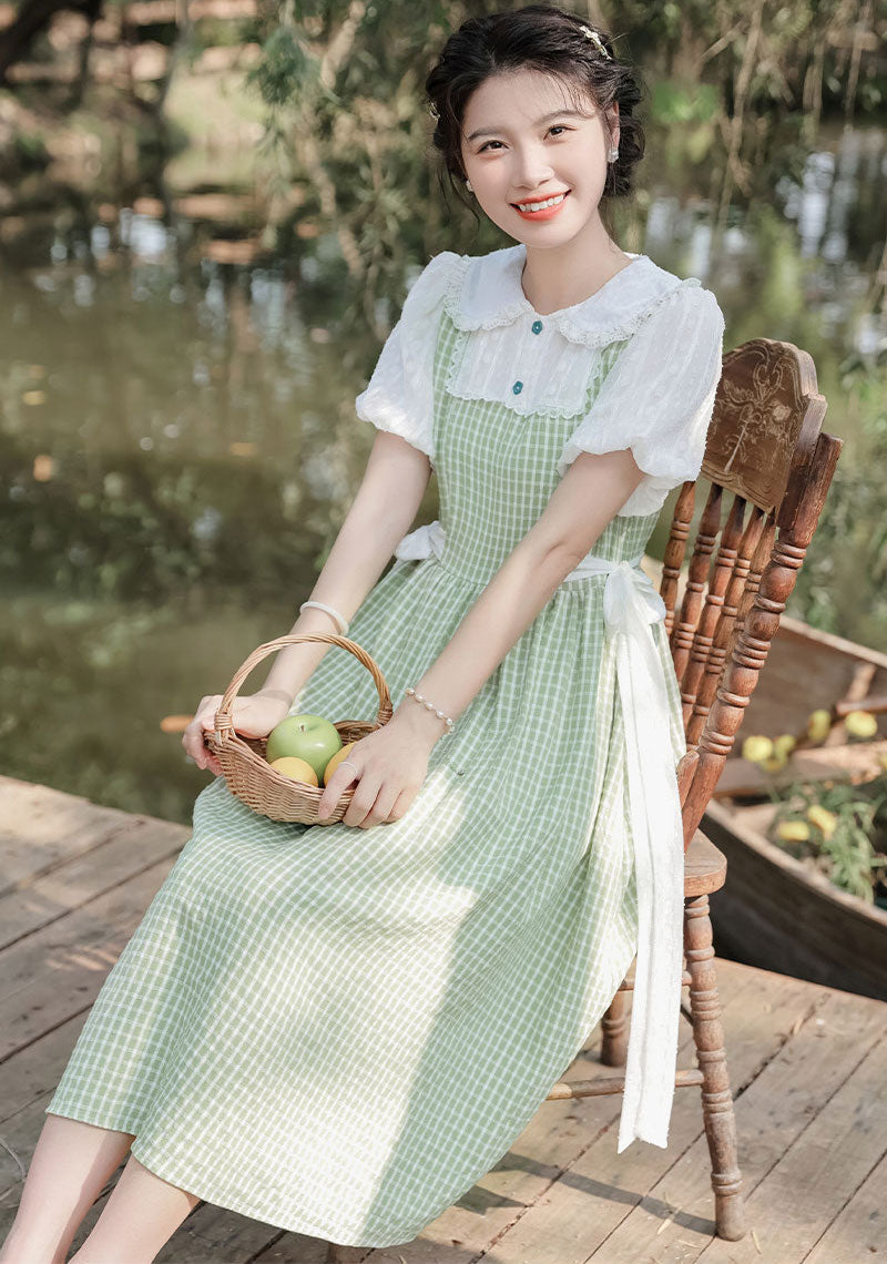 Gingham Picnic Twofer Dress (3 Colors)