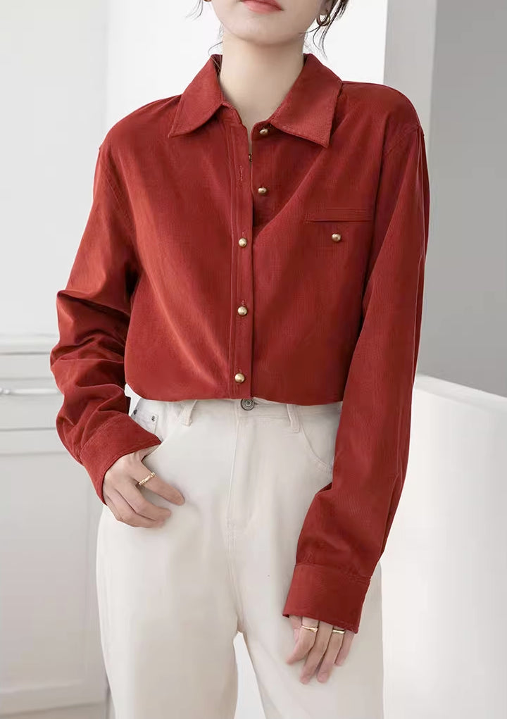 Maple Woven Button Up Shirt (2 Colors)