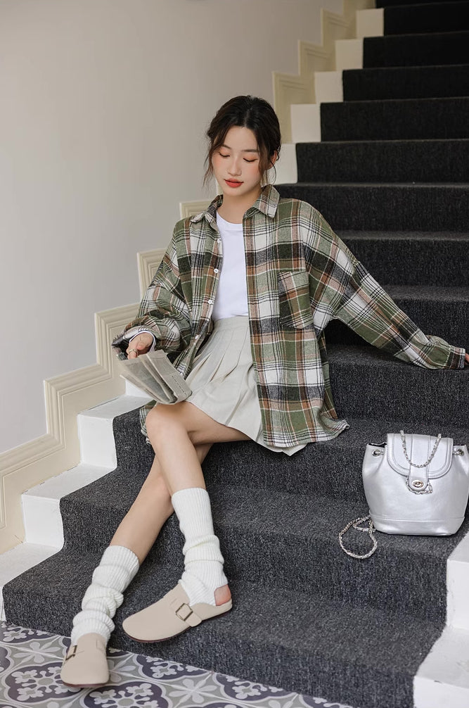 Into The Woods Plaid Shirt (Green)