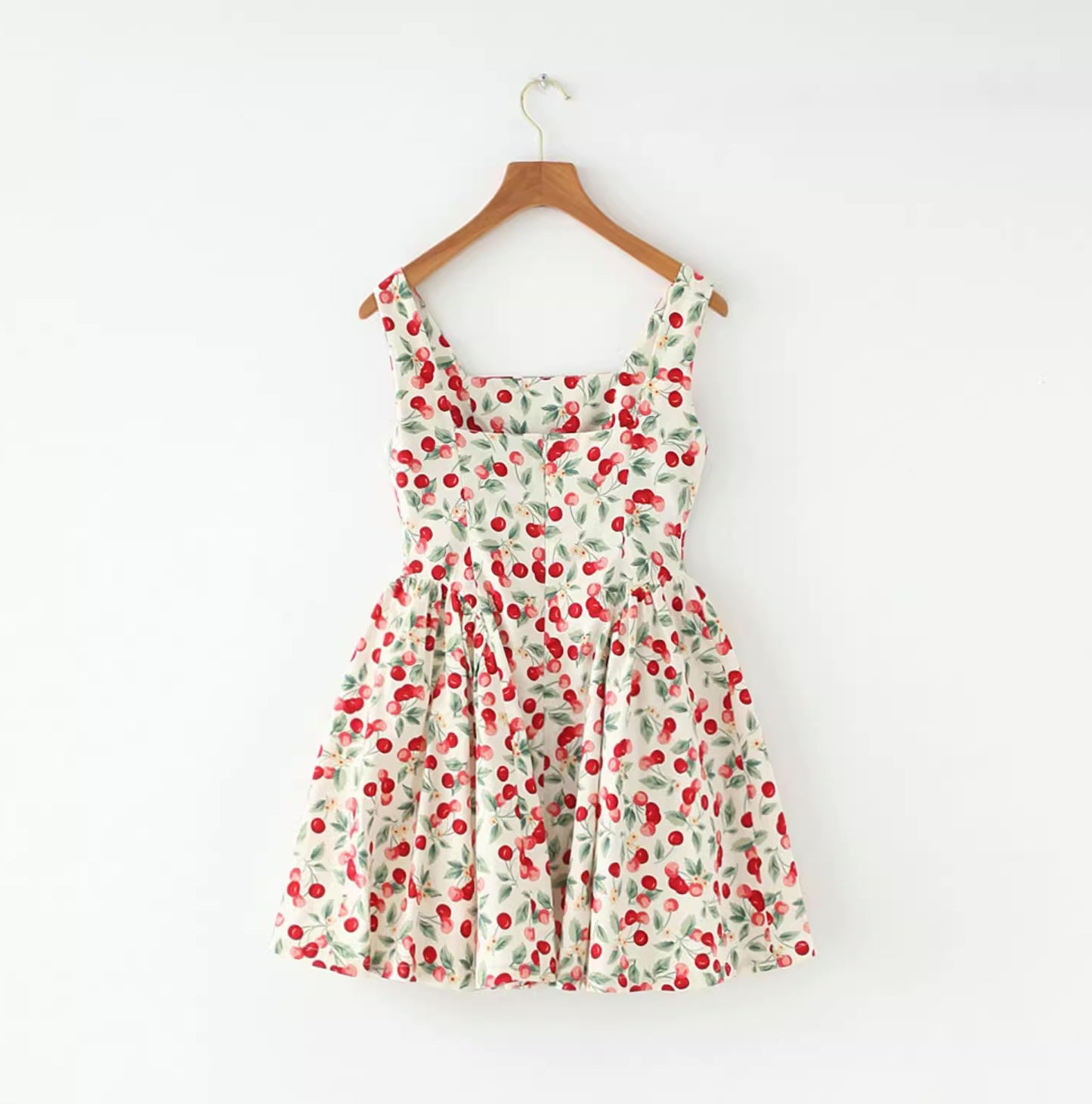 Cherry Jam Mini Dress (White)