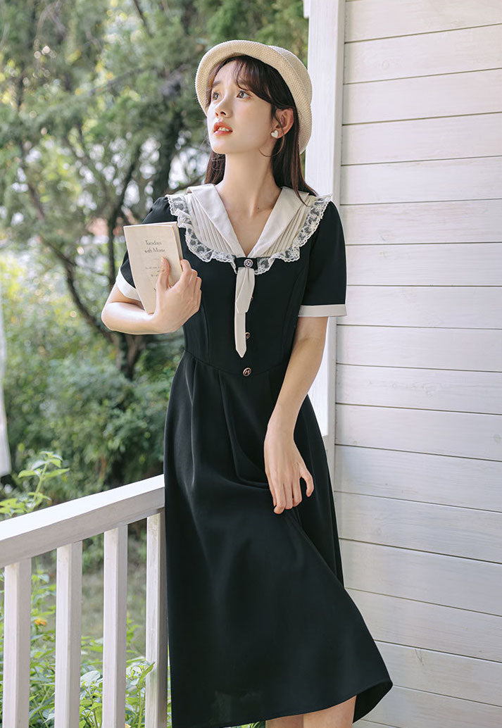 Beth Sailor Midi Dress (2 Colors)