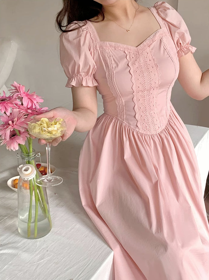 Jolie Broderie Midi Dress (3 Colors)