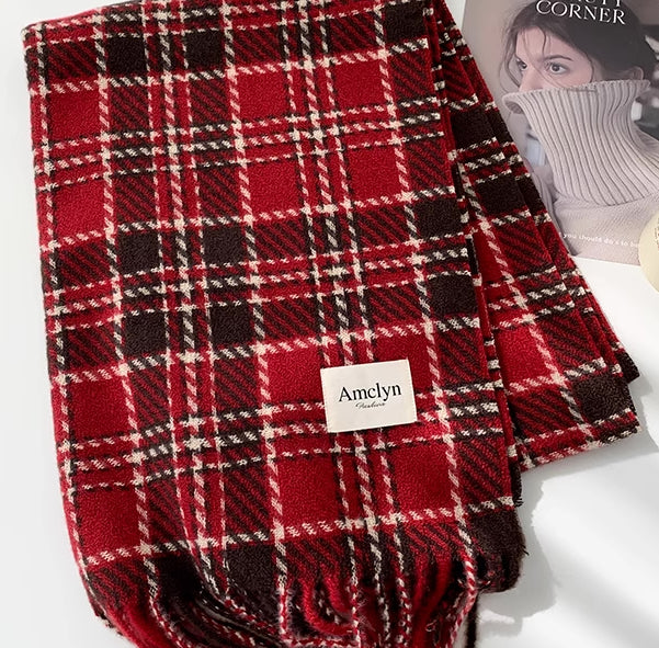 Red Plaid Scarf Series (Assorted)