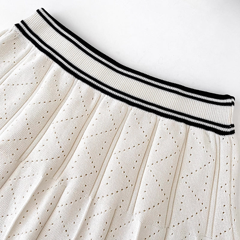 Preppy Stripe 3-Piece Knit Set (3 Colors)