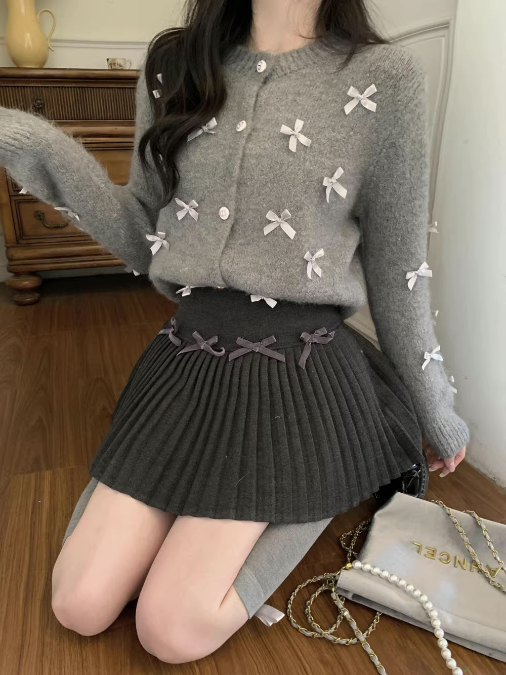 Little Bow Cardigan (5 Colors)