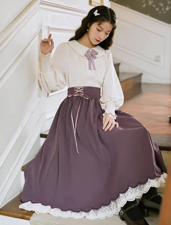 Evergarden Blouse & Skirt Set (5 Colors)