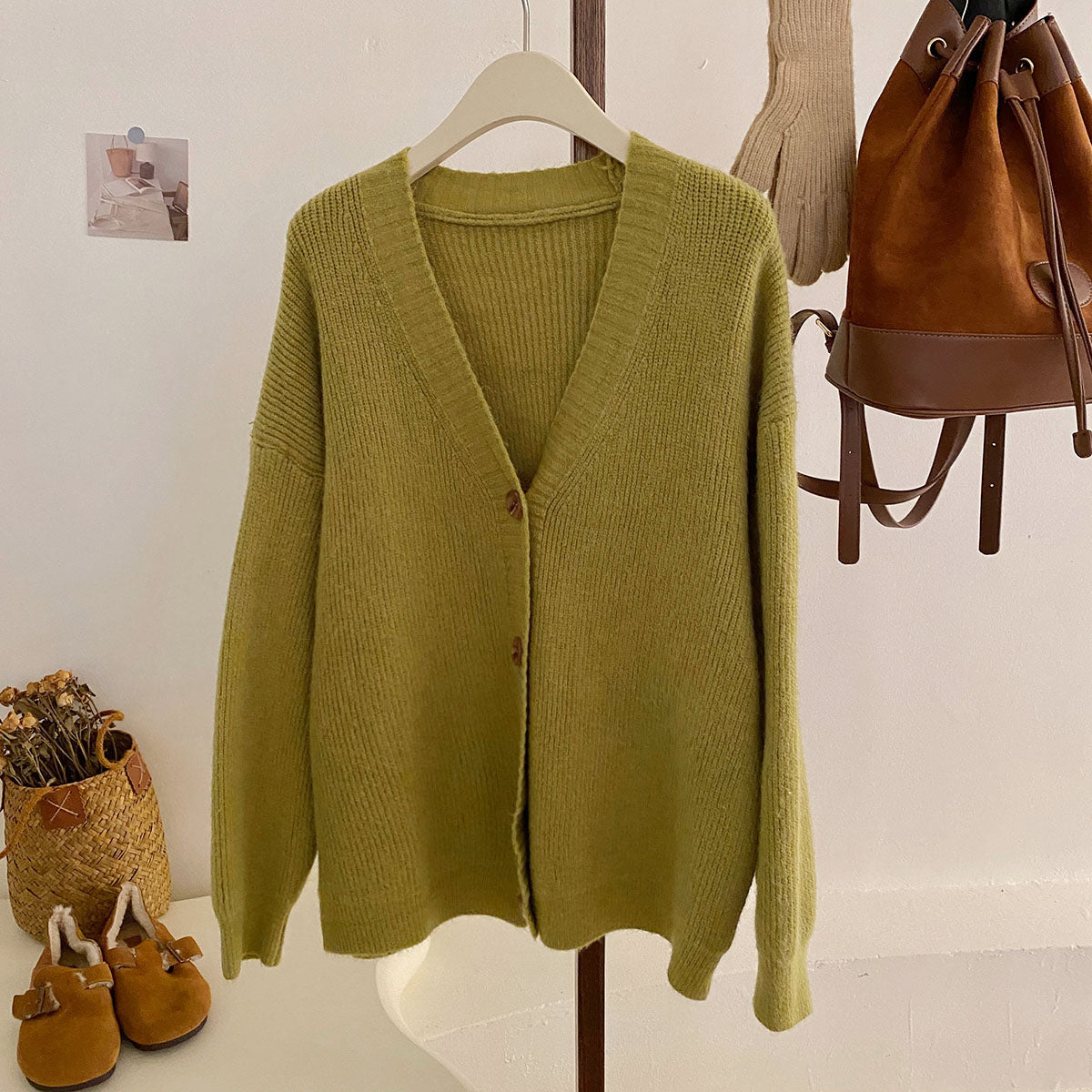 Newsboy Knitted Cardigan (6 Colors)