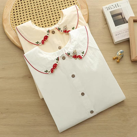 Mushroom Squirrel Blouse (2 Colors)