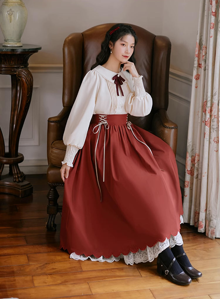 Evergarden Blouse & Skirt Set (5 Colors)