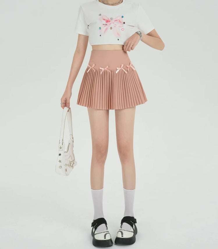 Little Bow Spring Mini Skirt (4 Colors)