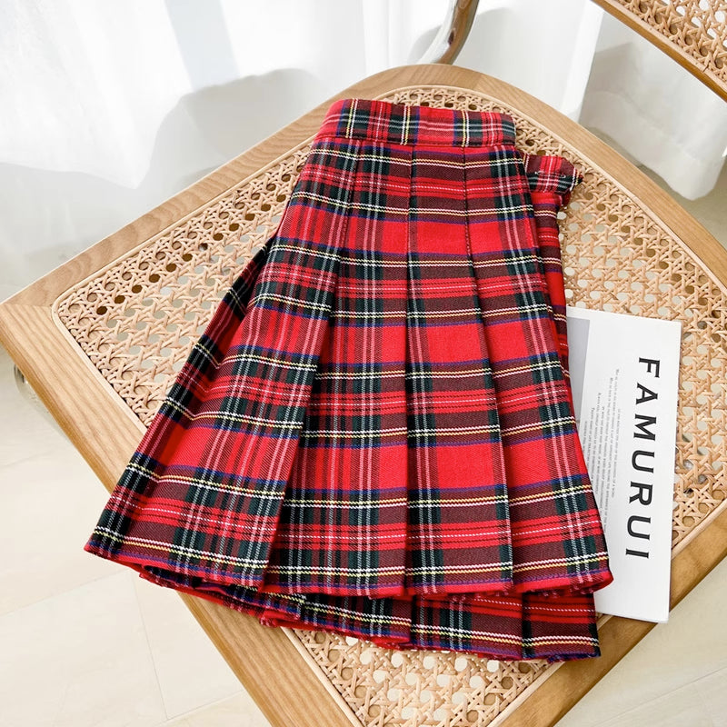 Holiday Plaid Tennis Skirt (2 Colors)