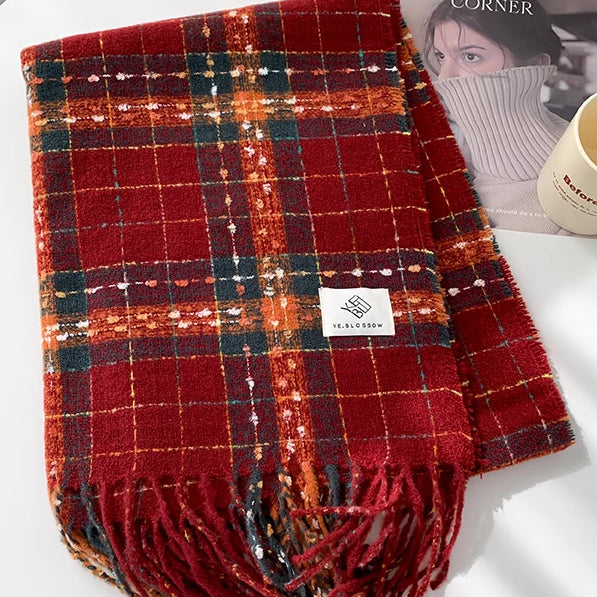 Red Plaid Scarf Series (Assorted)