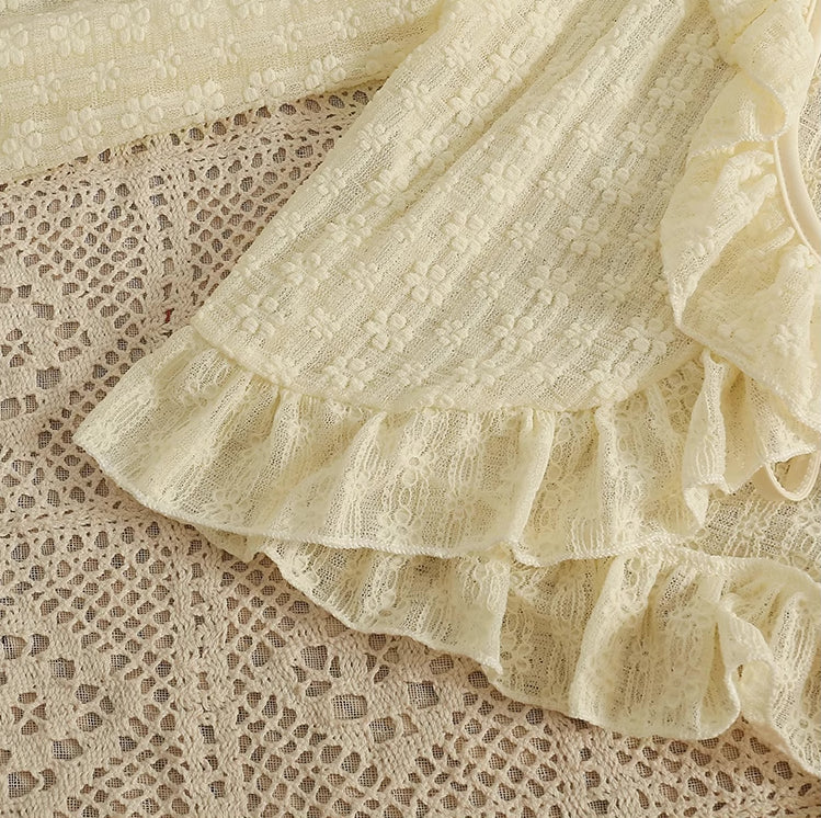 Sheer Floral Lace Tie Cardigan (5 Colors)