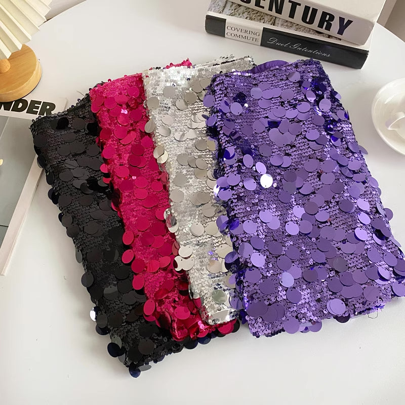Chunky Sequin Mini Skirt (4 Colors)