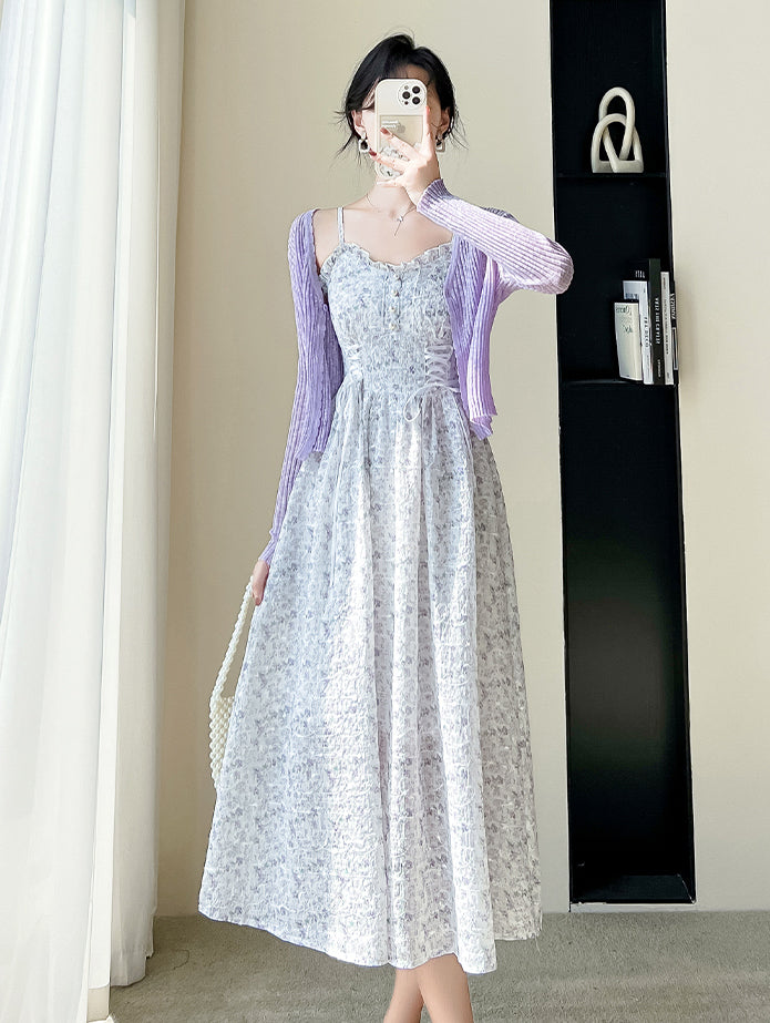 May Flowers Lace Up Cami Dress (3 Colors)