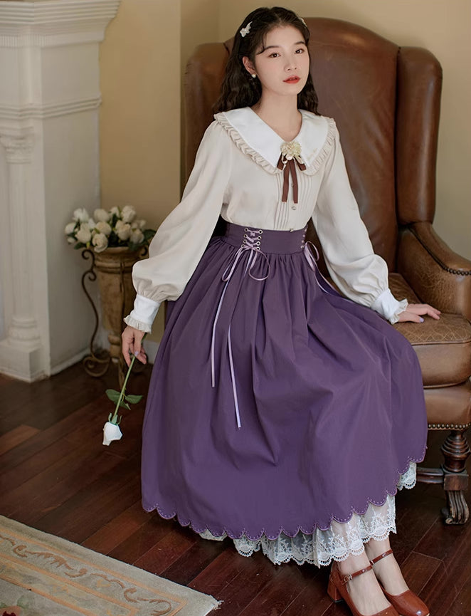 Evergarden Blouse & Skirt Set (5 Colors)