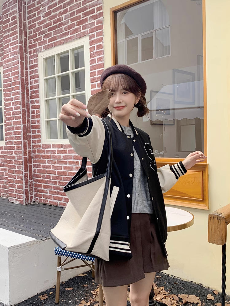 Letterman Baseball Jacket (2 Colors)