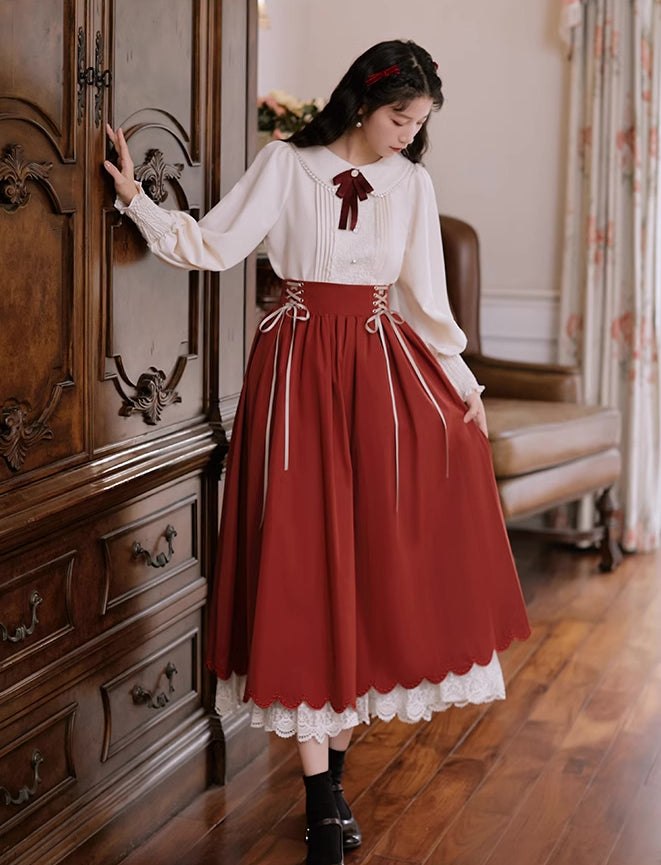 Evergarden Blouse & Skirt Set (5 Colors)