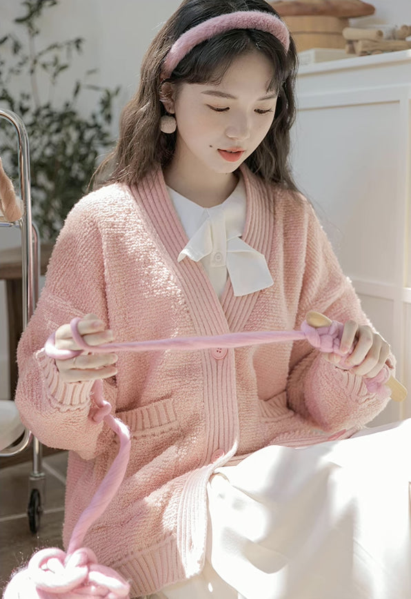 Terry Fleece Cardigan (3 Colors)