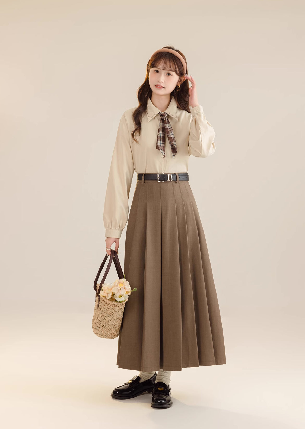 Pleated Midi Tennis Skirt (3 Colors)