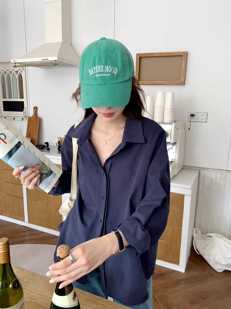 Boyfriend Button Up Shirt (6 Colors)