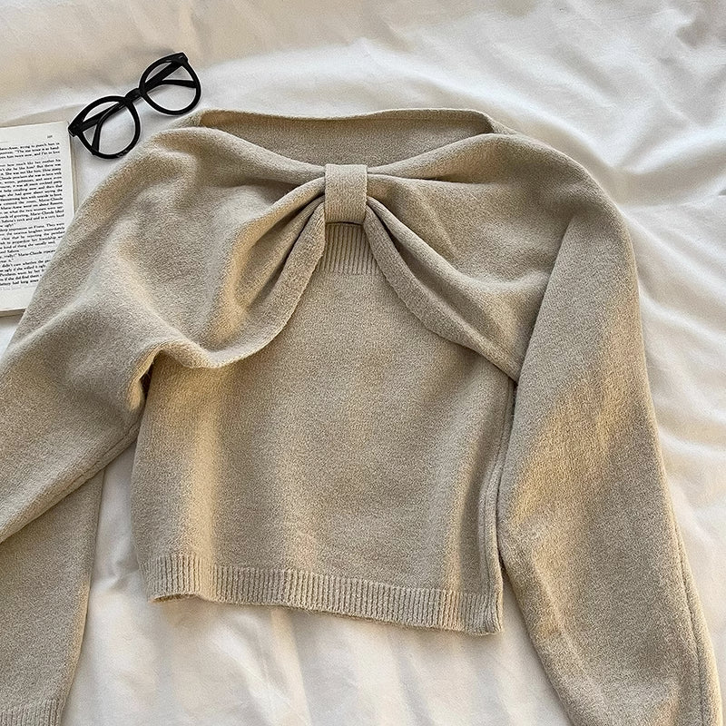 Bow Front Sweater (8 Colors)
