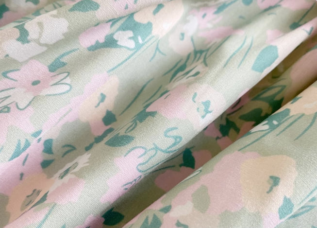 Marshmallow Floral Cami Dress (Mint/Pink)