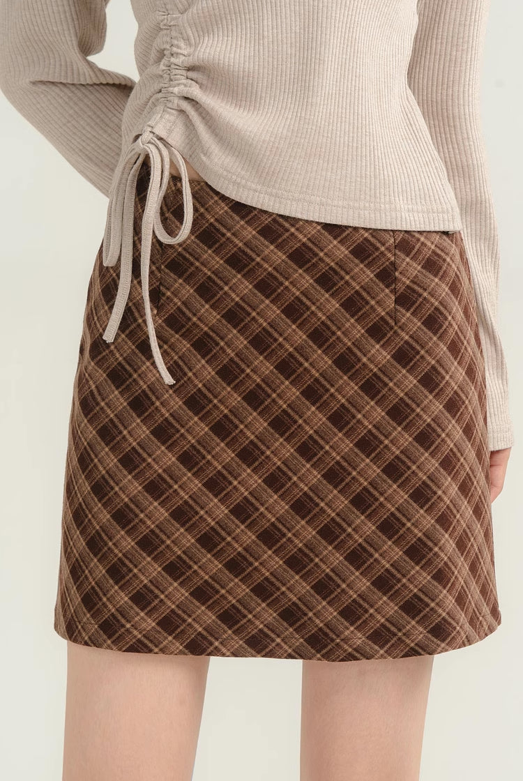 Spiced Plaid Mini Skirt (3 Colors)