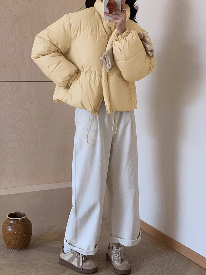 Candy Cropped Puffer Jacket (6 Colors)
