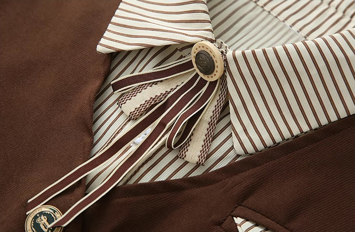 Academia Two-Piece Set (Brown)