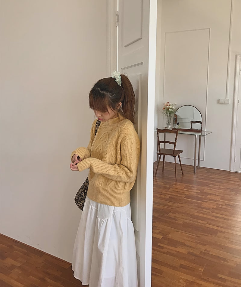 Arrowhead Mock Neck Sweater (4 Colors)