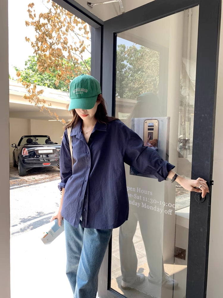 Boyfriend Button Up Shirt (6 Colors)