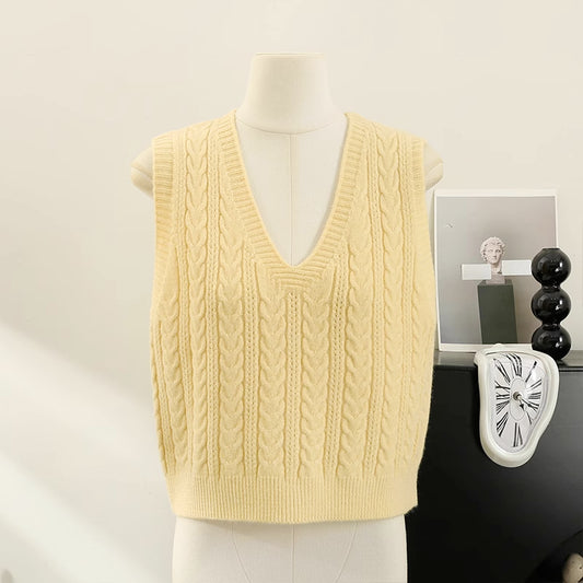 Basic Braided Vest (9 Colors)