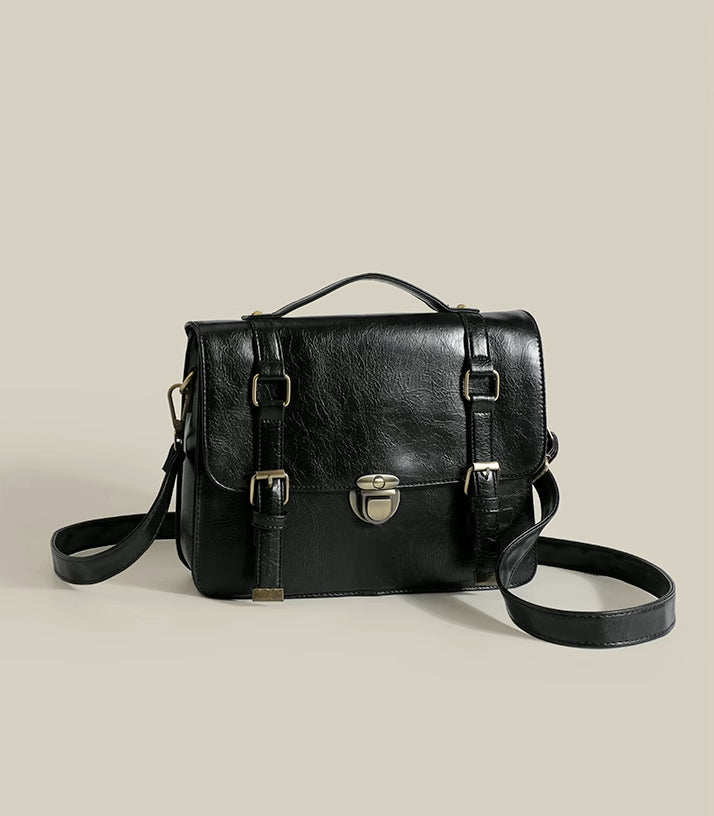 Classic Buckle Satchel Bag (3 Colors)