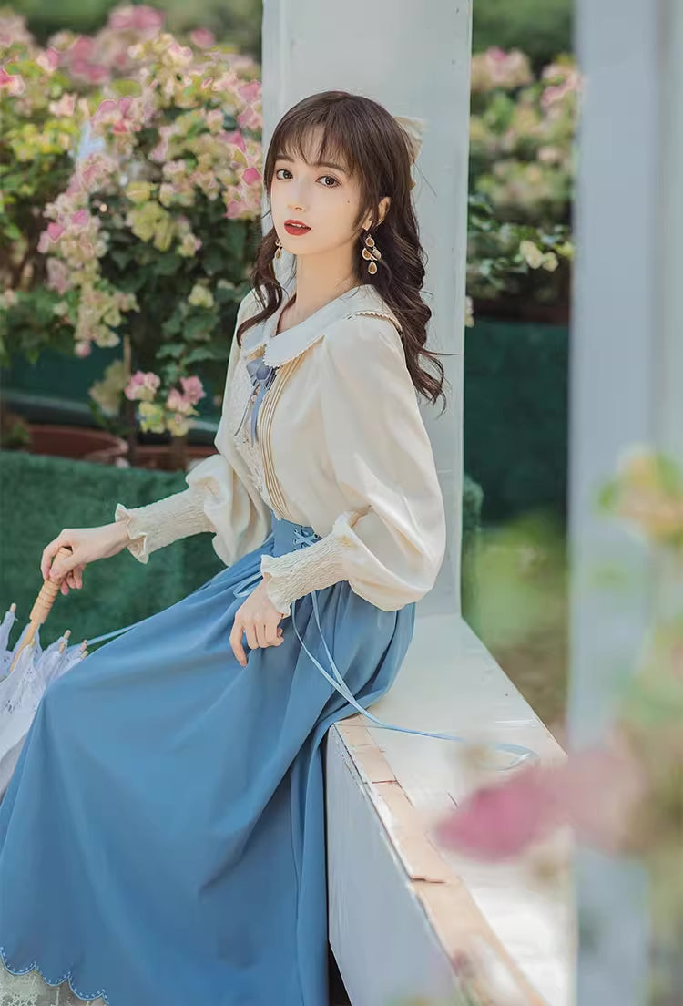 Evergarden Blouse & Skirt Set (5 Colors)