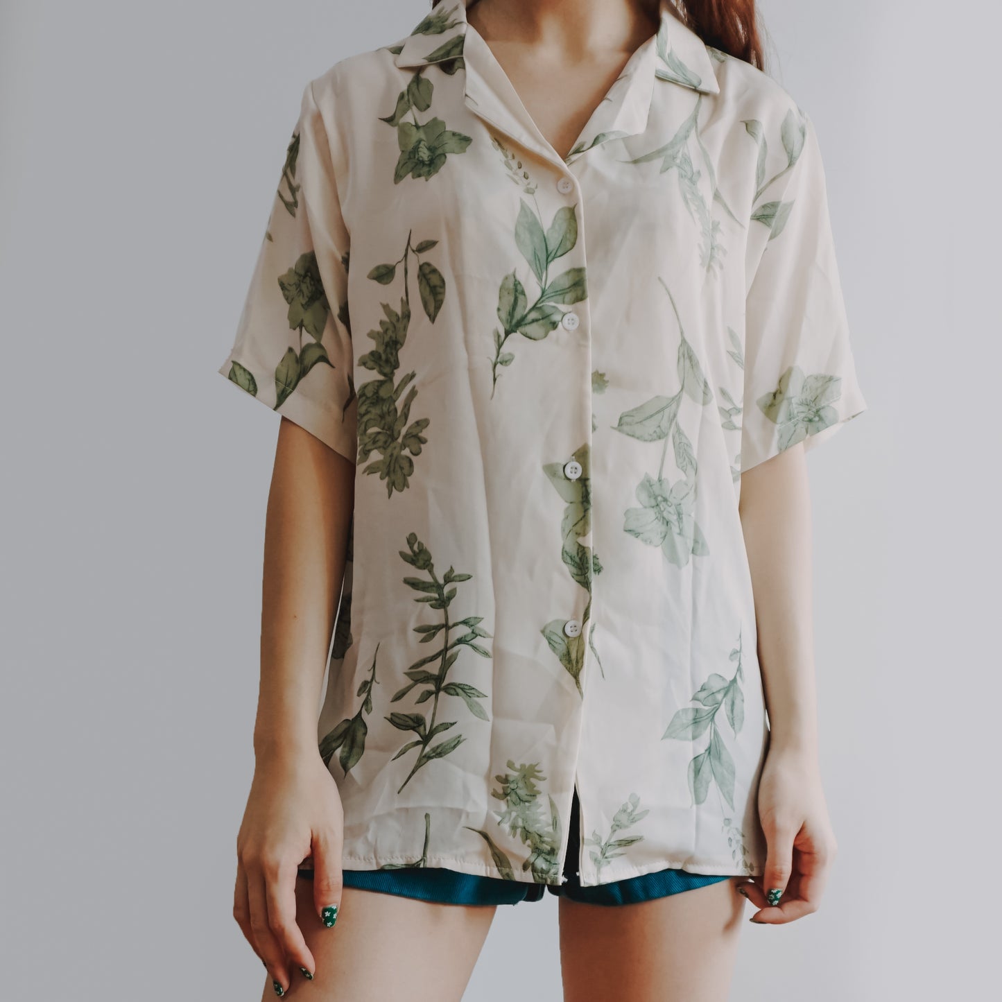 Botanical Plant Button Up Shirt (2 Colors)