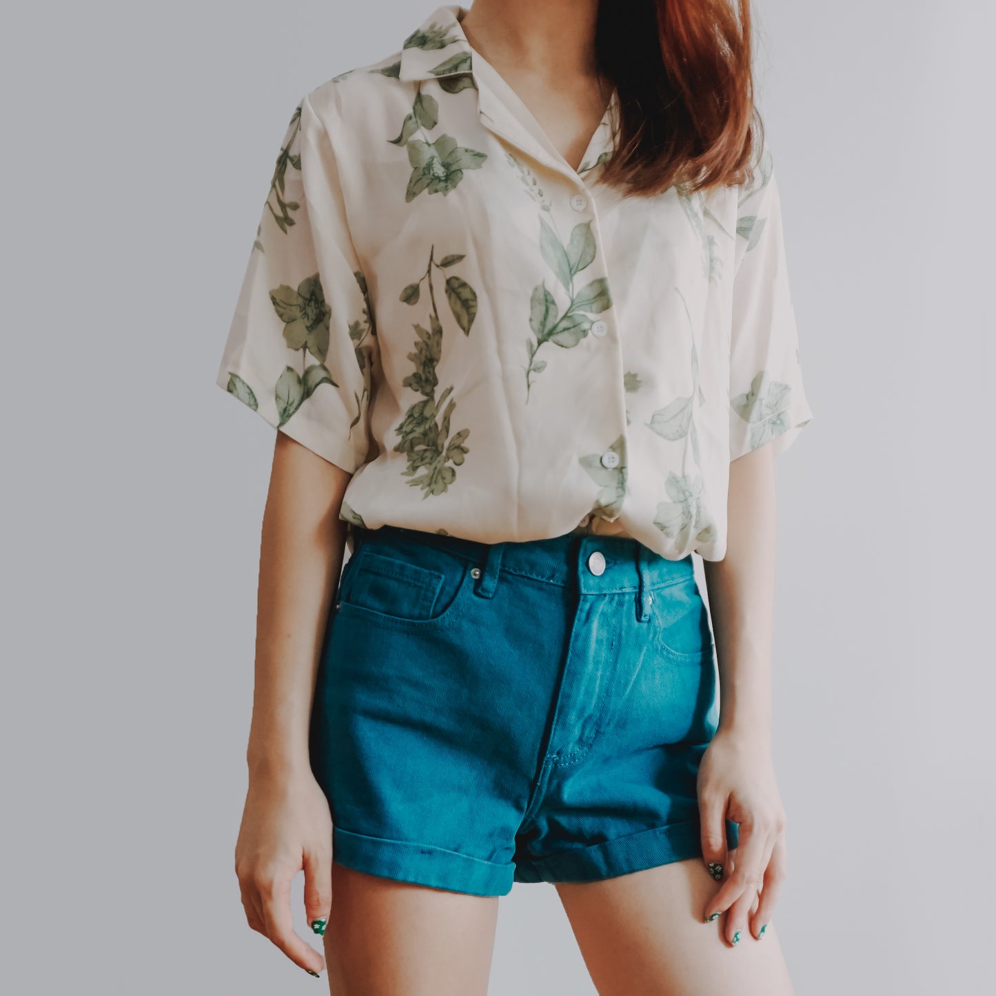 Botanical Plant Button Up Shirt (2 Colors)