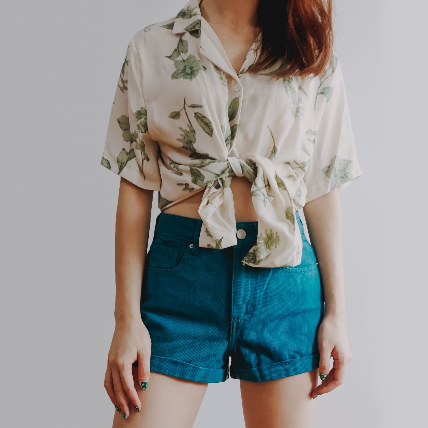 Botanical Plant Button Up Shirt (2 Colors)