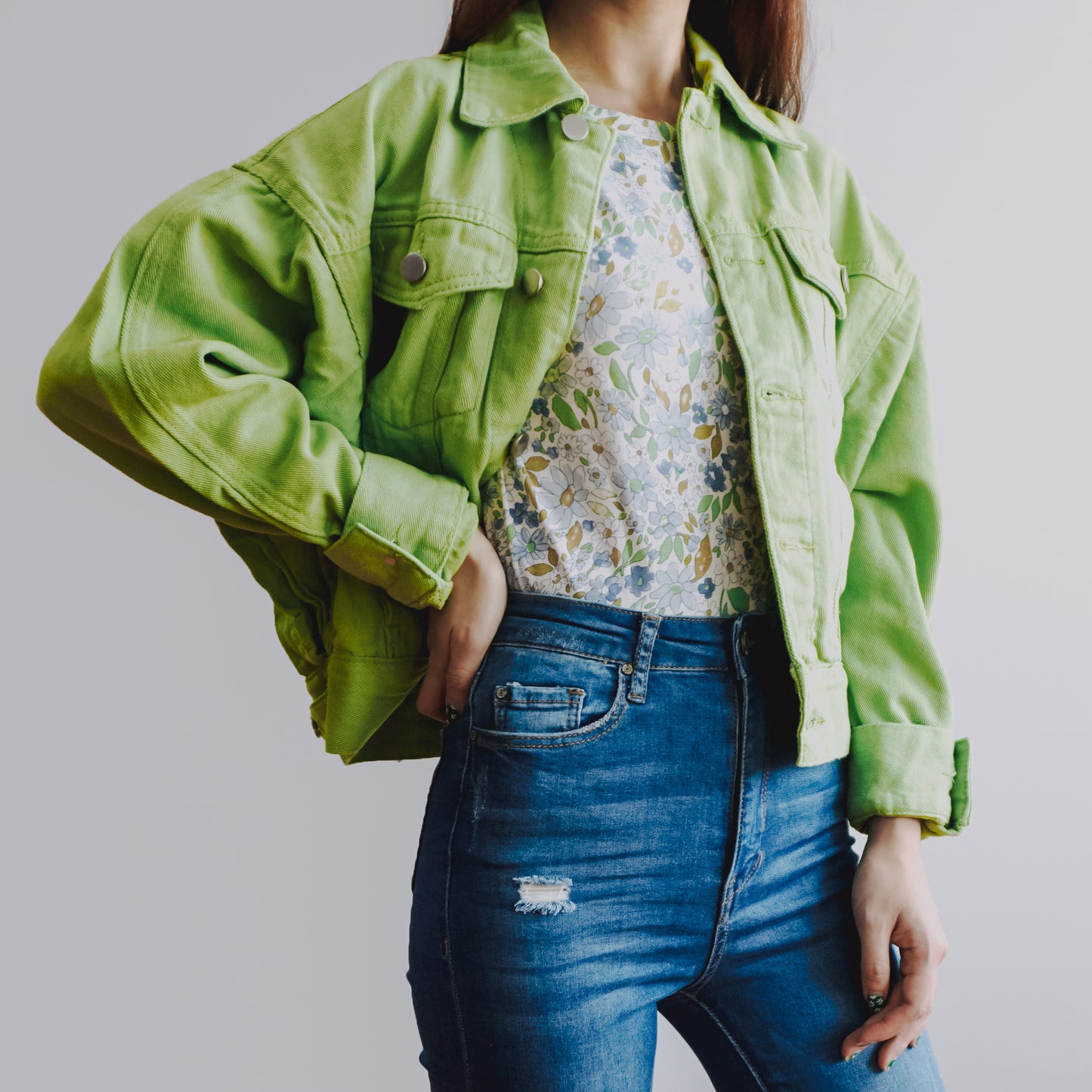 Fruity Denim Jacket (2 Colors)