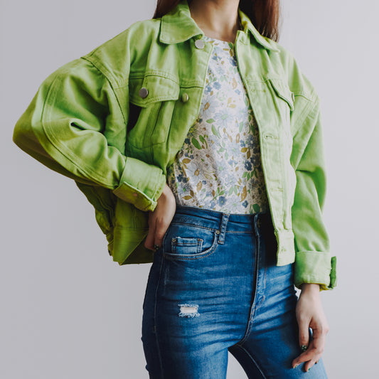 Fruity Denim Jacket (2 Colors)