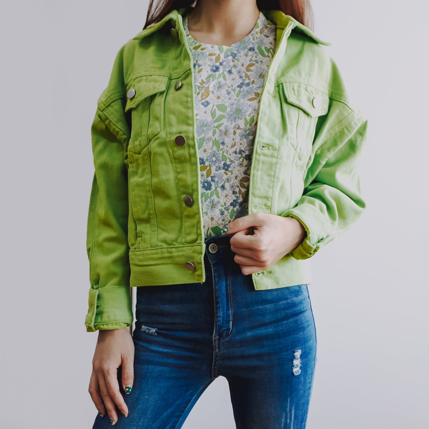 Fruity Denim Jacket (2 Colors)