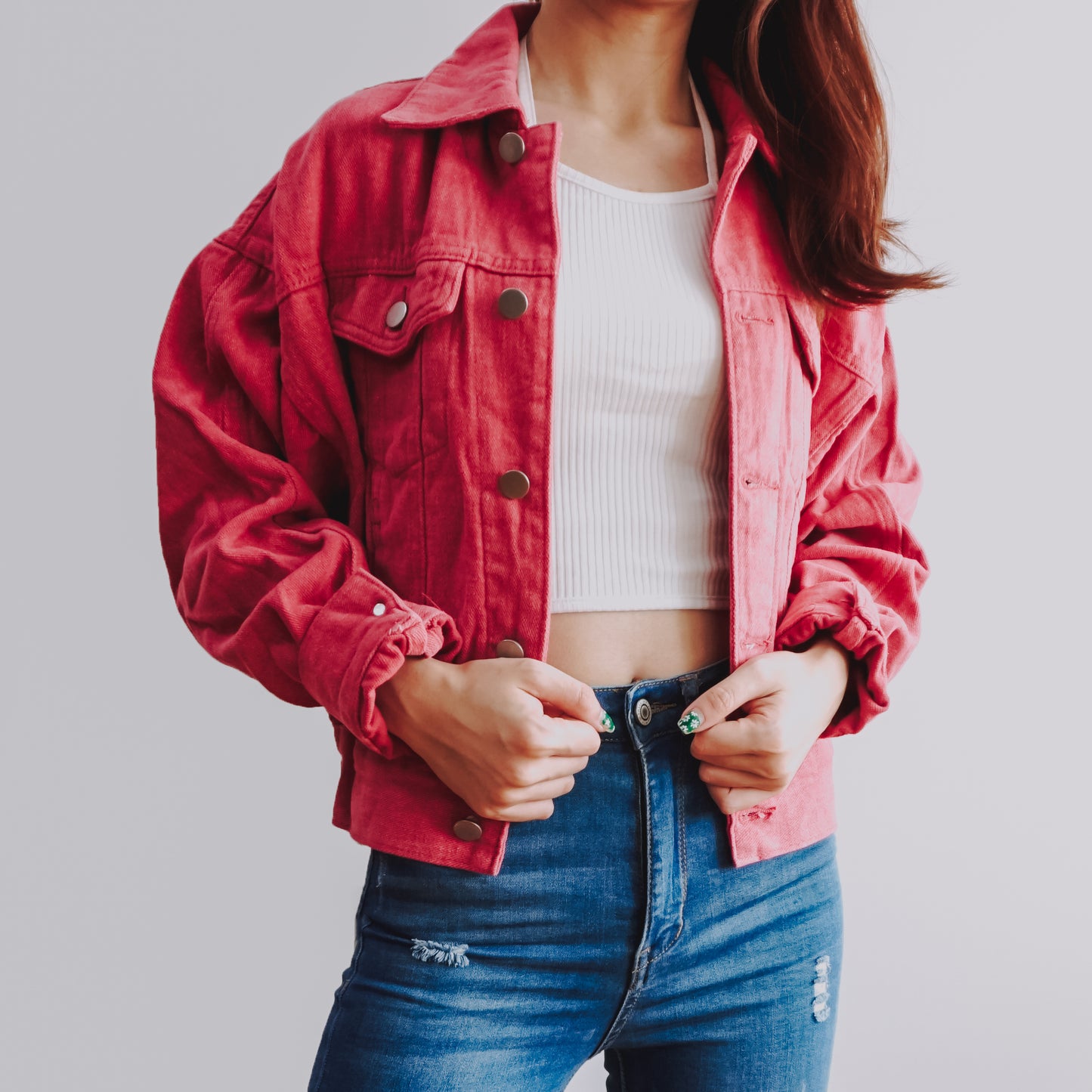 Fruity Denim Jacket (2 Colors)