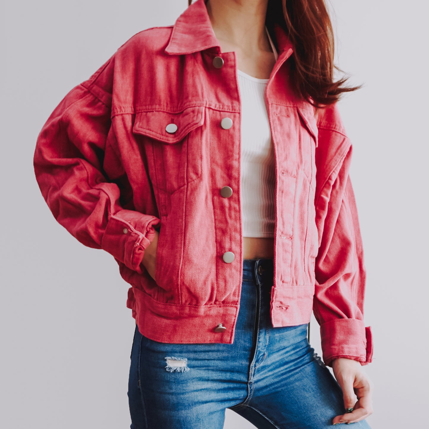 Fruity Denim Jacket (2 Colors)