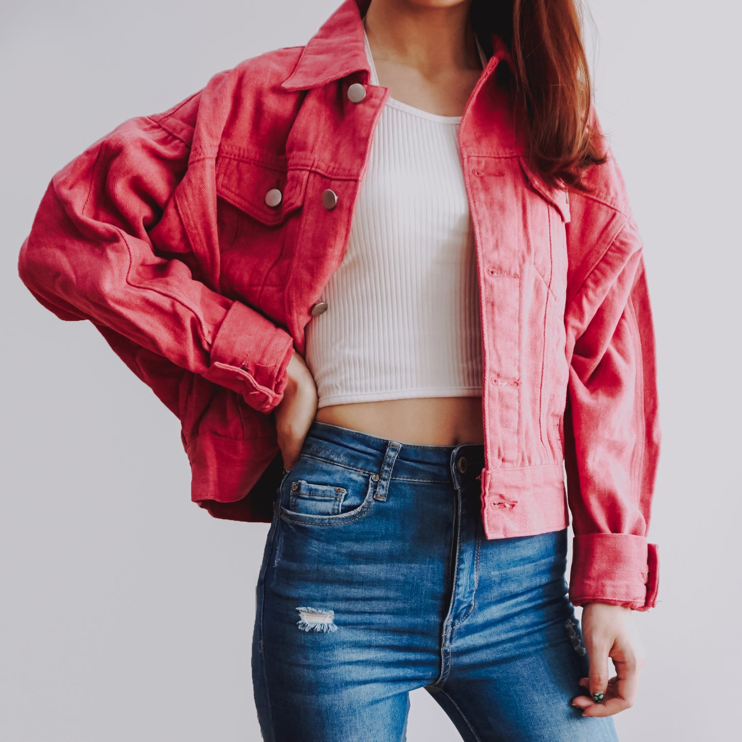 Fruity Denim Jacket (2 Colors)