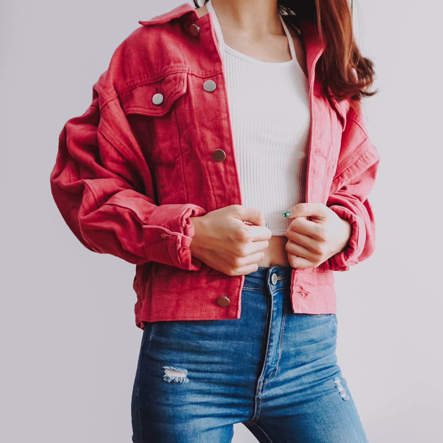 Fruity Denim Jacket (2 Colors)
