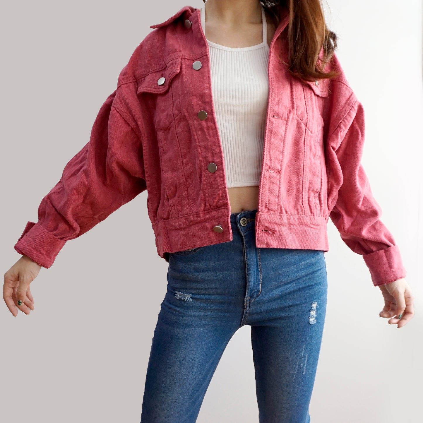 Fruity Denim Jacket (2 Colors)