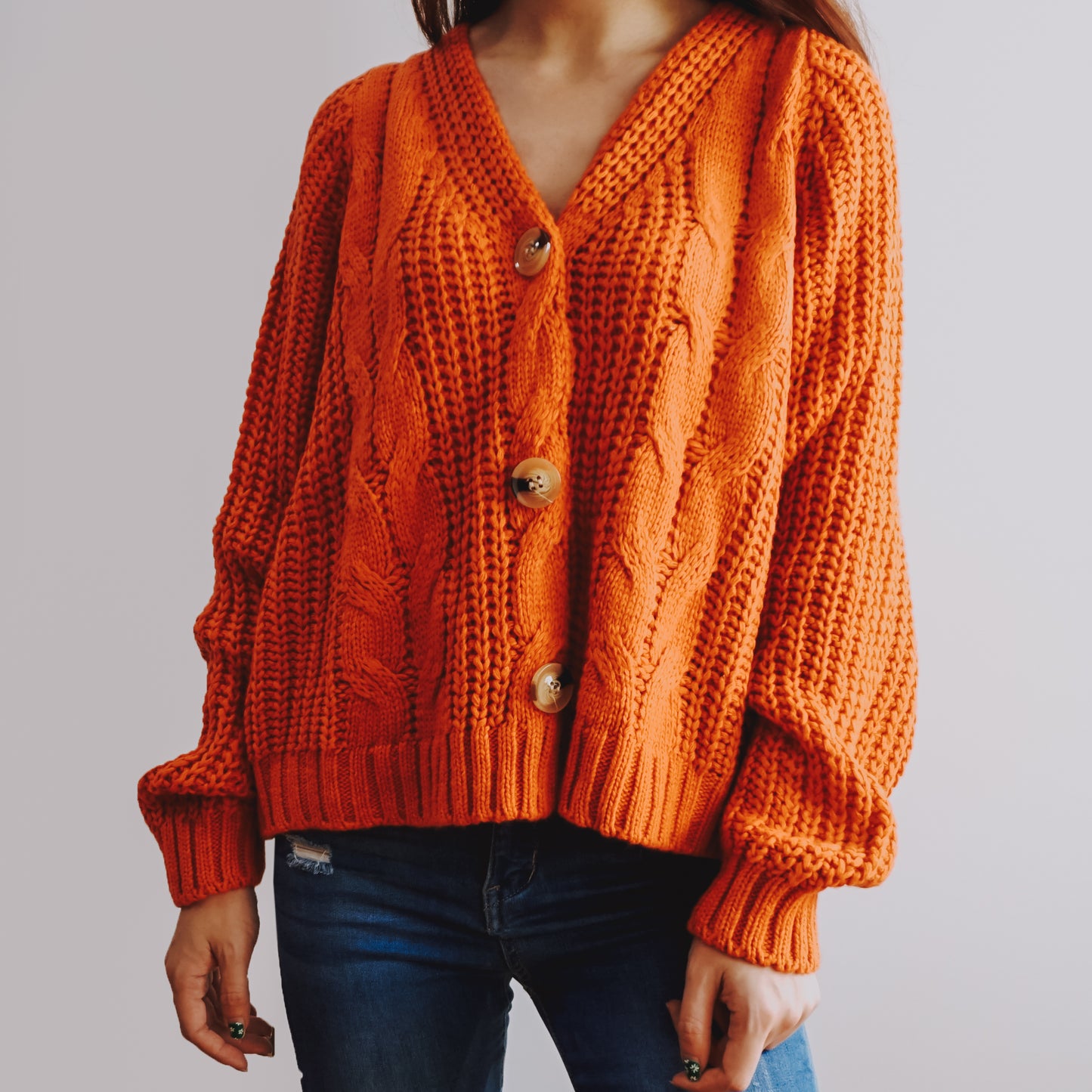 Cable Knit Cardigan (6 Colors)