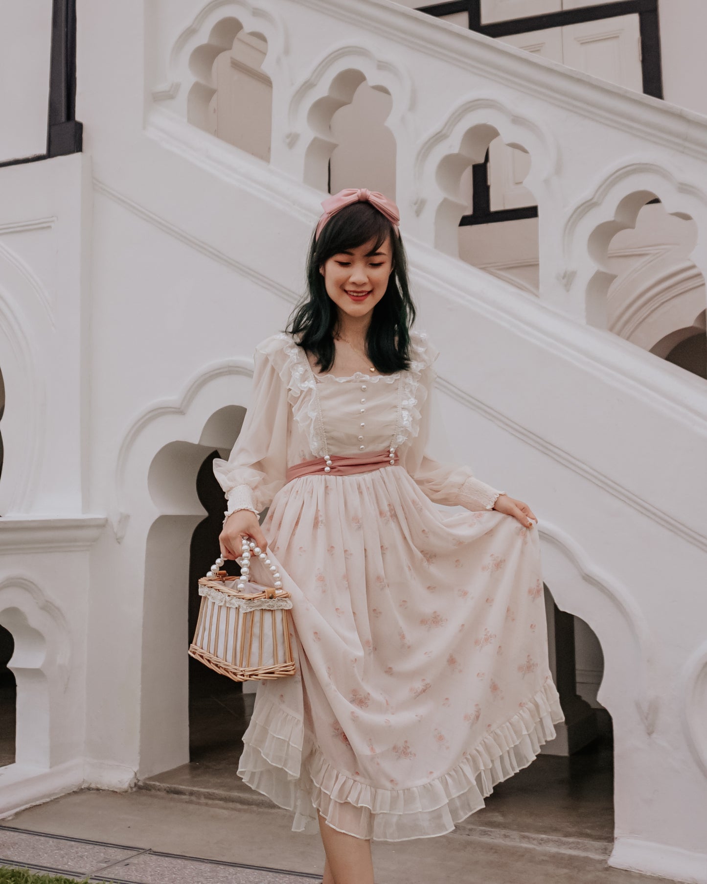 Sweet Dreams Midi Dress (Cream)